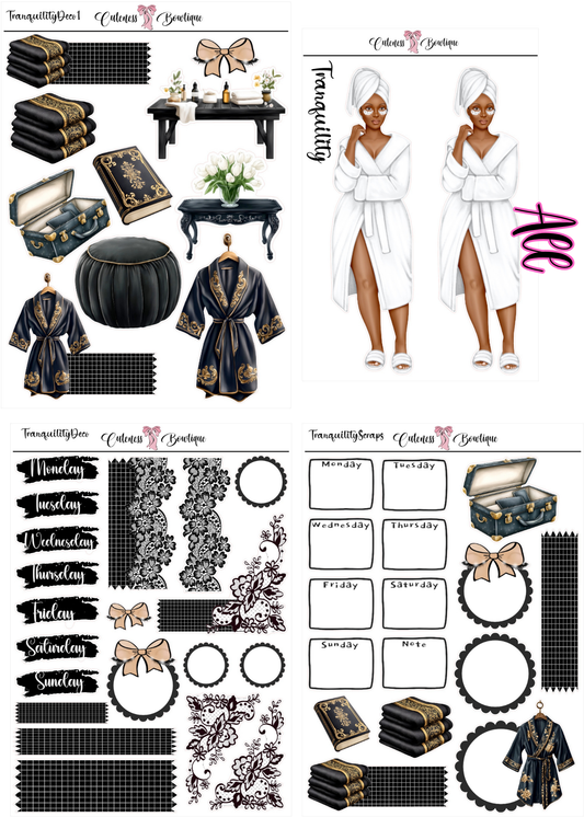 Tranquility | Planner Dolls & Matching DECO & SCRAPS