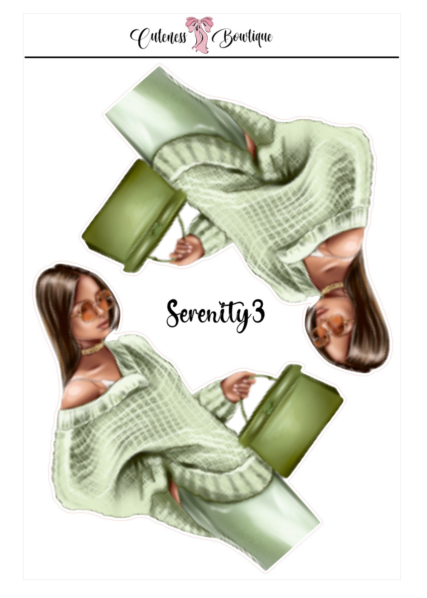 Serenity | Planner Dolls & Matching Florals