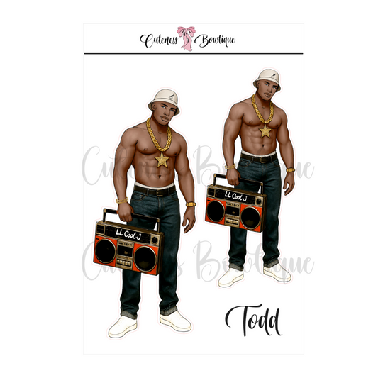 The CUSTOM Cuteness Doll Collection Sticker Sheet | Cuteness Planner Stickers for Agendas, Planners, Notebooks, Dividers | TODD