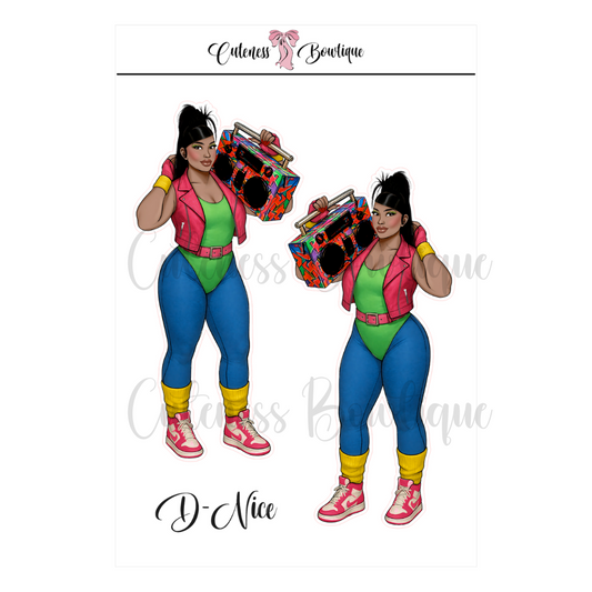 The CUSTOM Cuteness Doll Collection Sticker Sheet | Cuteness Planner Stickers for Agendas, Planners, Notebooks, Dividers | D-NICE