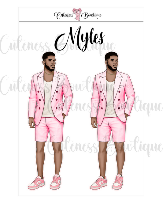 The CUSTOM Cuteness Doll Collection Sticker Sheet | Cuteness Planner Stickers for Agendas, Planners, Notebooks, Dividers | MYLES