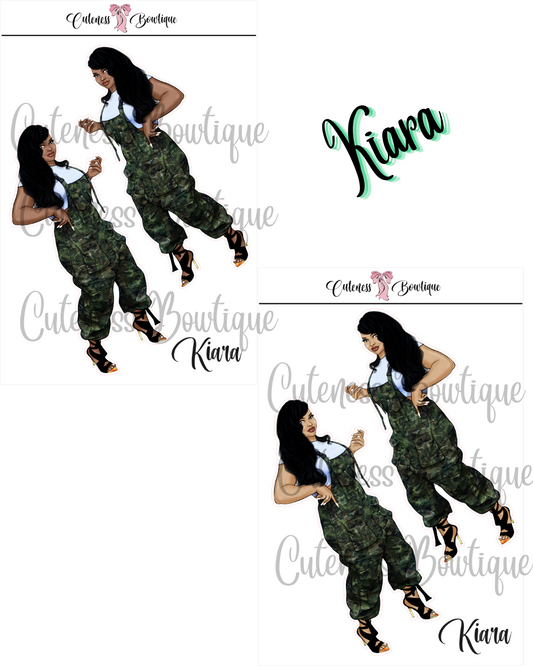 The Cuteness Squad Custom SOULJA COLLECTION | Cuteness Planner Stickers for Agendas, Planners, Notebooks, Dividers | KIARA