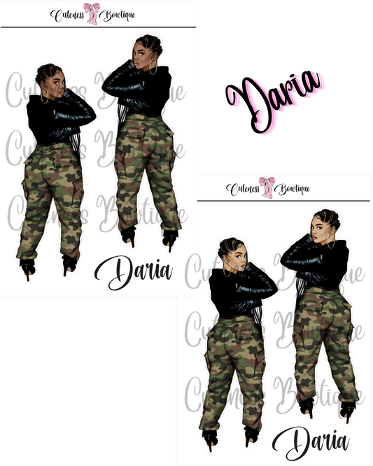 The Cuteness Squad Custom SOULJA COLLECTION | Cuteness Planner Stickers for Agendas, Planners, Notebooks, Dividers | DARIA