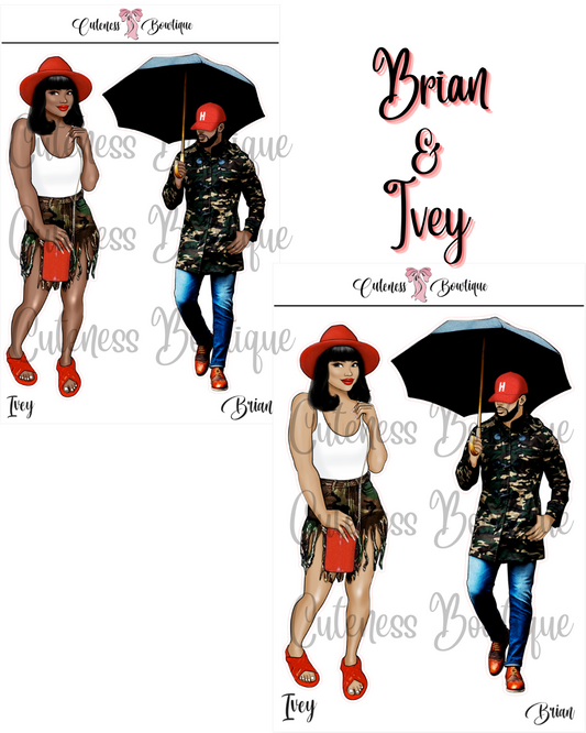 The Cuteness Squad Custom SOULJA COLLECTION | Cuteness Planner Stickers for Agendas, Planners, Notebooks, Dividers | BRIAN & IVEY