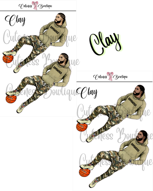 The Cuteness Squad Custom SOULJA COLLECTION | Cuteness Planner Stickers for Agendas, Planners, Notebooks, Dividers | CLAY