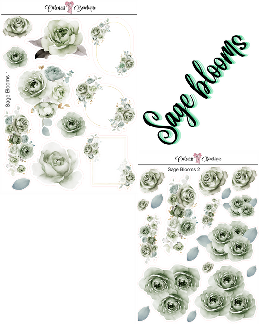 The Cuteness Journaling Sticker Sheet | Cuteness Planner Stickers for Agendas, Planners, Notebooks, Dividers | SAGE BLOOMS