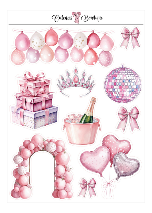 The CUSTOM Cuteness Doll Collection Sticker Sheet | Cuteness Planner Stickers for Agendas, Planners, Notebooks, Dividers | PLANNER CUTIE COLLECTION