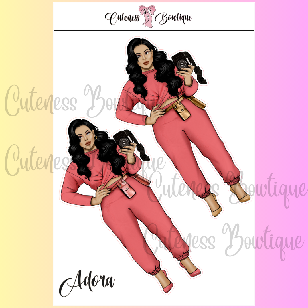 The CUSTOM Cuteness Doll Collection Sticker Sheet | Cuteness Planner Stickers for Agendas, Planners, Notebooks, Dividers | ADORA