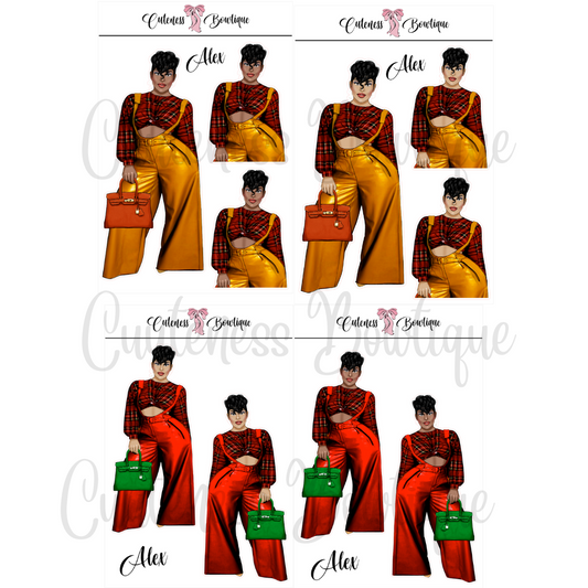 The Cuteness Squad Sticker Sheet | Cuteness Planner Stickers for Agendas, Planners, Notebooks, Dividers | ALEX