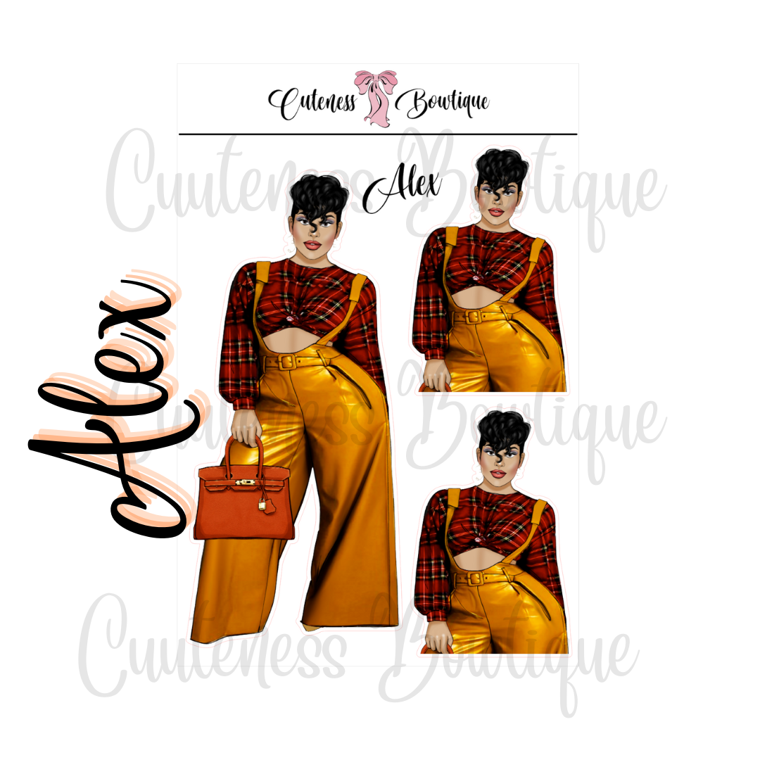 The Cuteness Squad Sticker Sheet | Cuteness Planner Stickers for Agendas, Planners, Notebooks, Dividers | ALEX