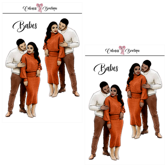 The Cuteness Squad Custom Sticker Sheet | Cuteness Planner Stickers for Agendas, Planners, Notebooks, Dividers | BABES