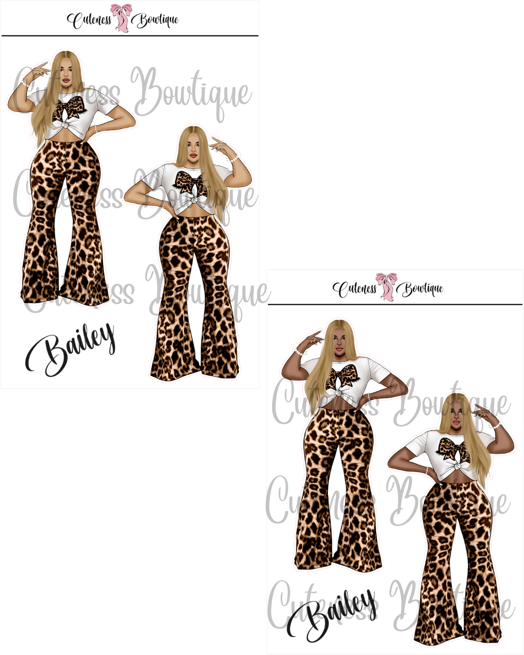 The Cuteness Squad Custom Sticker Sheet | Cuteness Planner Stickers for Agendas, Planners, Notebooks, Dividers | WILD FOR CUTENESS