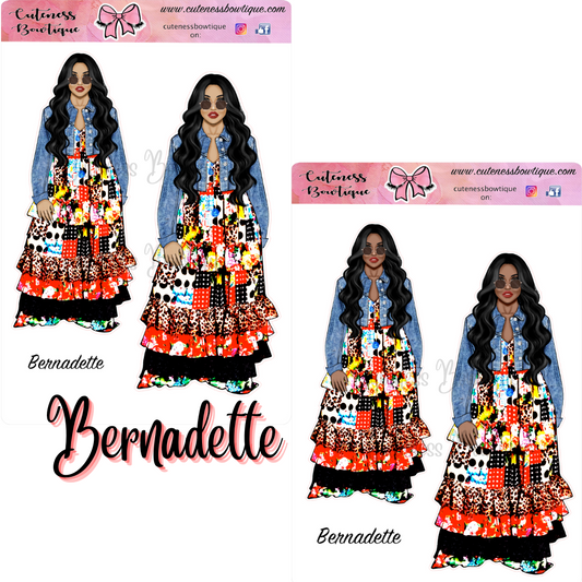 The Cuteness Squad Sticker Sheet | Cuteness Planner Stickers for Agendas, Planners, Notebooks, Dividers | BERNADETTE