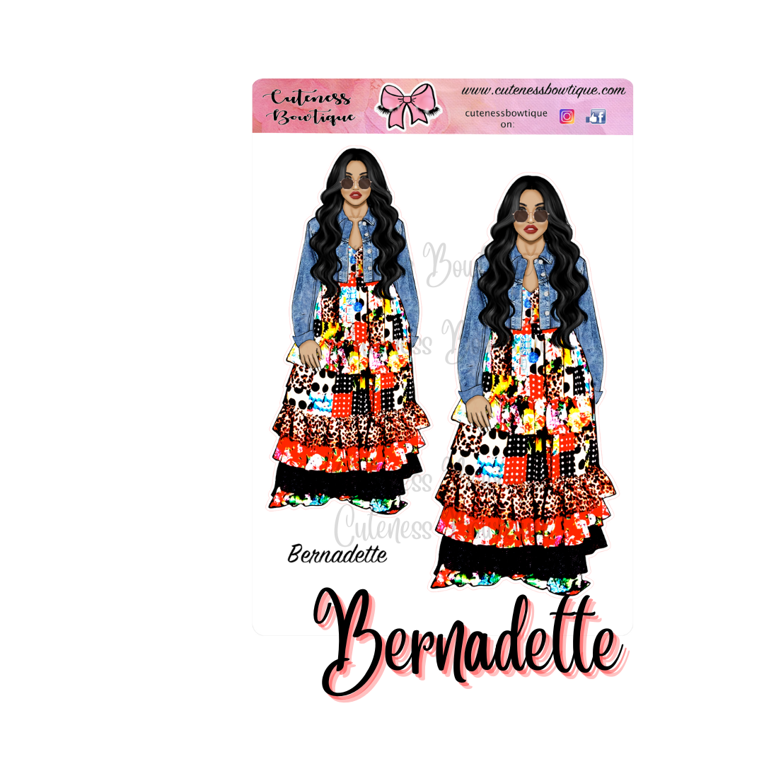 The Cuteness Squad Sticker Sheet | Cuteness Planner Stickers for Agendas, Planners, Notebooks, Dividers | BERNADETTE