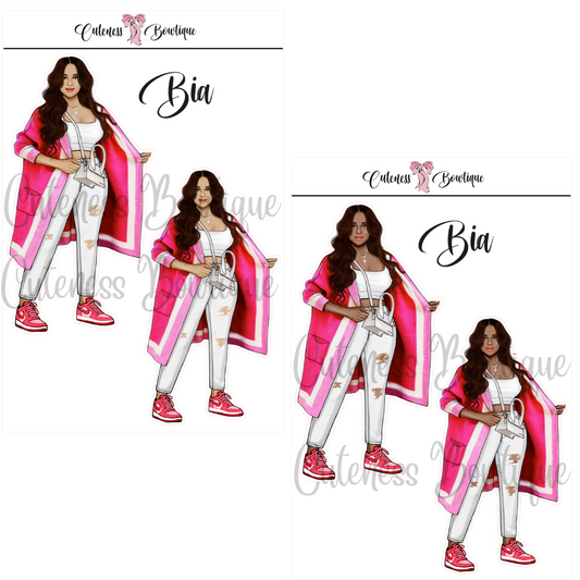 The CUSTOM Cuteness Doll Collection Sticker Sheet | Cuteness Planner Stickers for Agendas, Planners, Notebooks, Dividers | PINK FEST | BIA