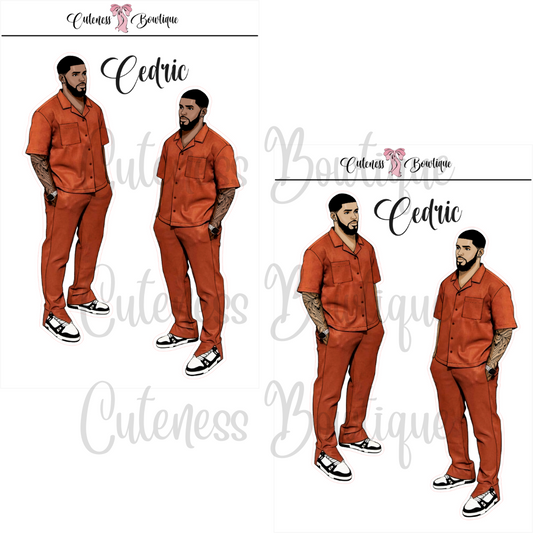 The CUSTOM Cuteness Doll Collection Sticker Sheet | Cuteness Planner Stickers for Agendas, Planners, Notebooks, Dividers | CEDRIC