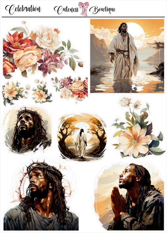 The WAR BINDER COLLECTION Sticker Sheet | Cuteness Planner Stickers for Agendas, Planners, Notebooks, Dividers | CELEBRATION