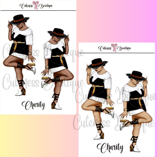 The Cuteness Squad Custom Sticker Sheet | Cuteness Planner Stickers for Agendas, Planners, Notebooks, Dividers | CHARITY