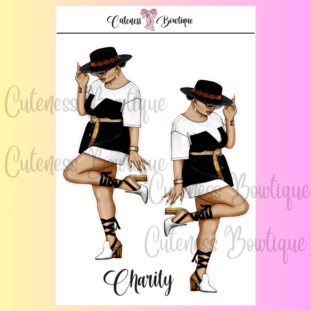 The Cuteness Squad Custom Sticker Sheet | Cuteness Planner Stickers for Agendas, Planners, Notebooks, Dividers | CHARITY