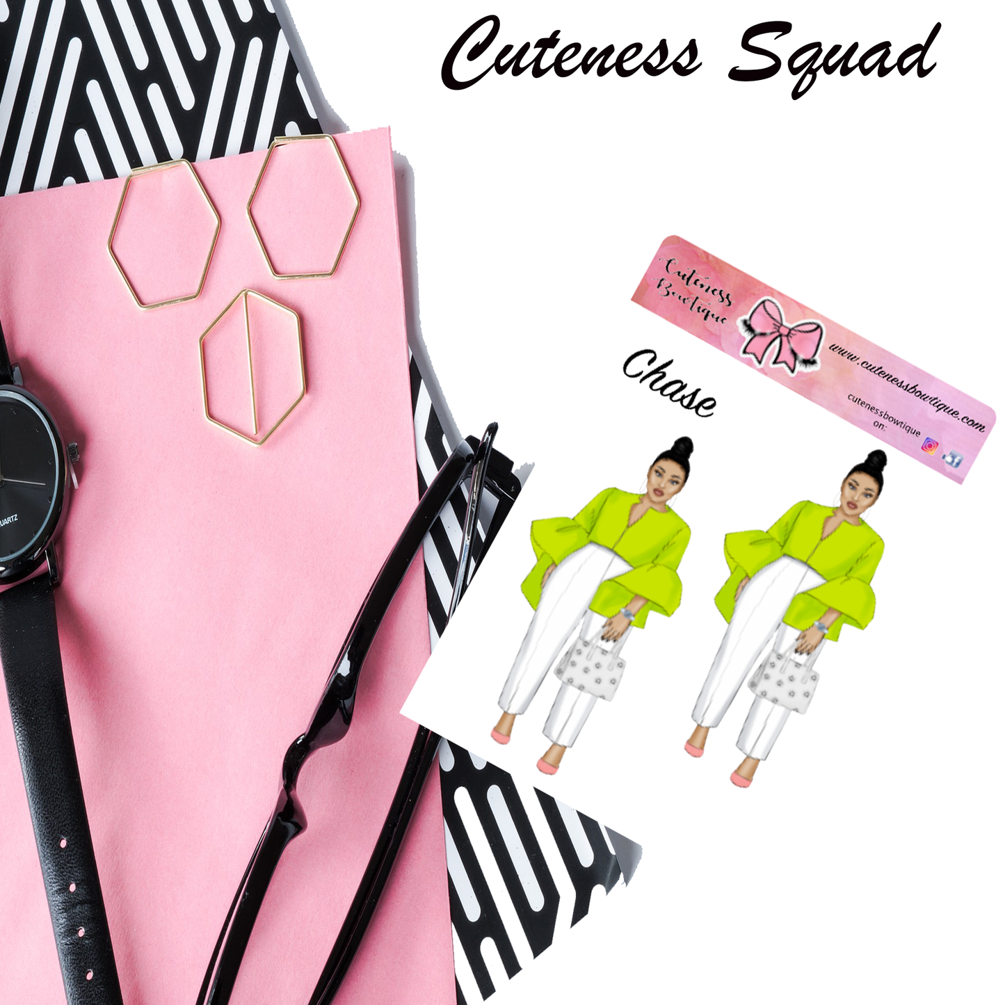 The Cuteness Squad Sticker Sheet | Cuteness Planner Stickers for Agendas, Planners, Notebooks, Dividers | CHASE