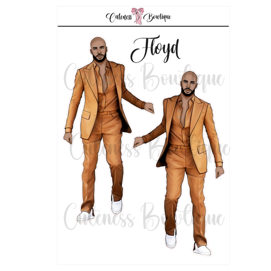 The Cuteness Doll Collection Sticker Sheet | Cuteness Planner Stickers for Agendas, Planners, Notebooks, Dividers | FLOYD