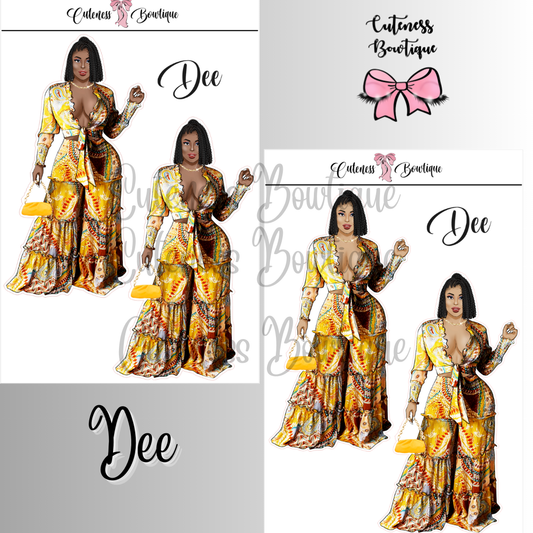 The Cuteness Squad Custom Sticker Sheet | Cuteness Planner Stickers for Agendas, Planners, Notebooks, Dividers | DEE