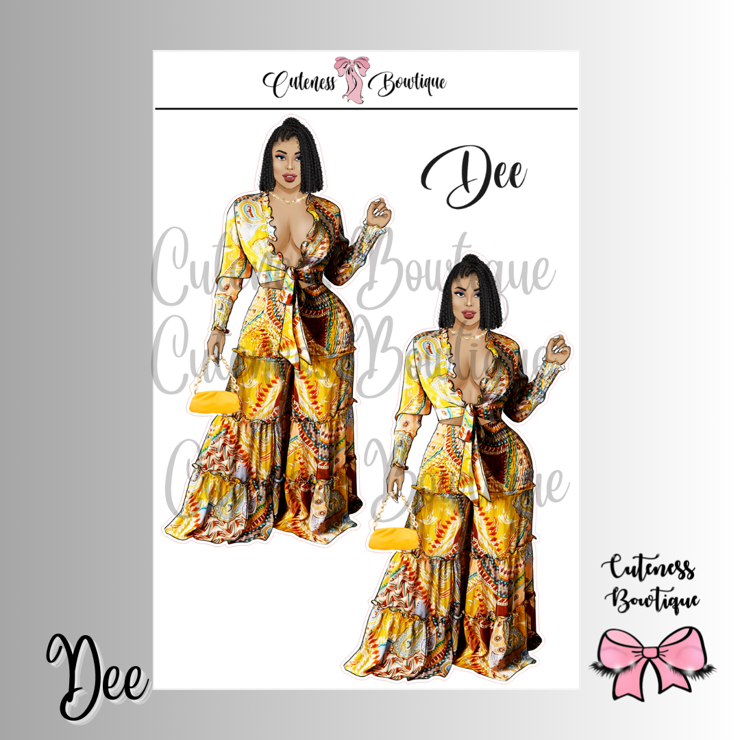 The Cuteness Squad Custom Sticker Sheet | Cuteness Planner Stickers for Agendas, Planners, Notebooks, Dividers | DEE