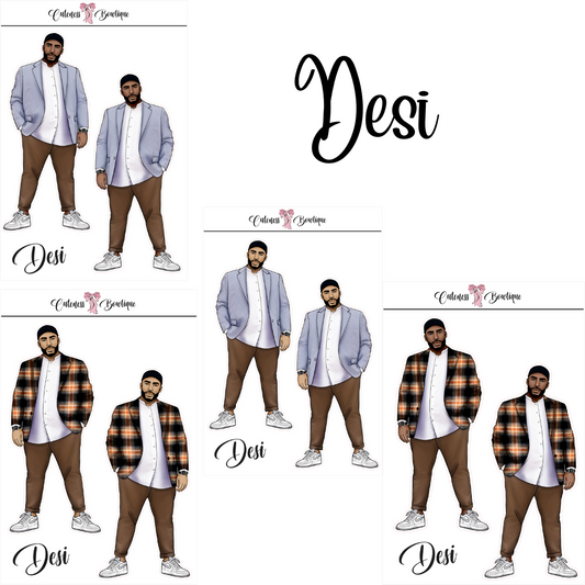 The CUSTOM Cuteness Doll Collection Sticker Sheet | Cuteness Planner Stickers for Agendas, Planners, Notebooks, Dividers | DESI