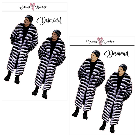 The CUSTOM Cuteness Doll Collection Sticker Sheet | Cuteness Planner Stickers for Agendas, Planners, Notebooks, Dividers | DESMOND