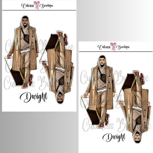 The CUSTOM Cuteness Doll Collection Sticker Sheet | Cuteness Planner Stickers for Agendas, Planners, Notebooks, Dividers | DWIGHT