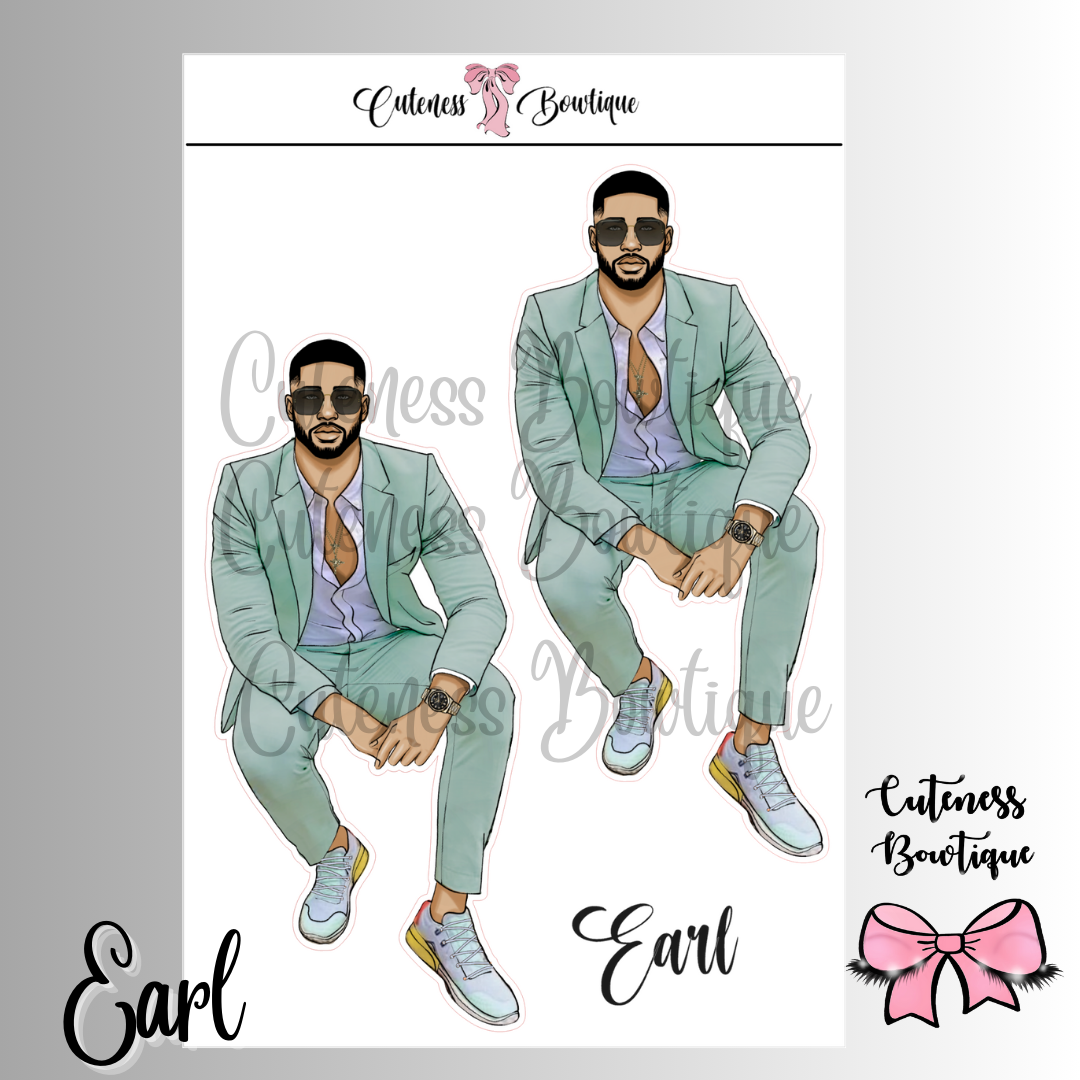 The Cuteness Squad Custom Sticker Sheet | Cuteness Planner Stickers for Agendas, Planners, Notebooks, Dividers | EARL