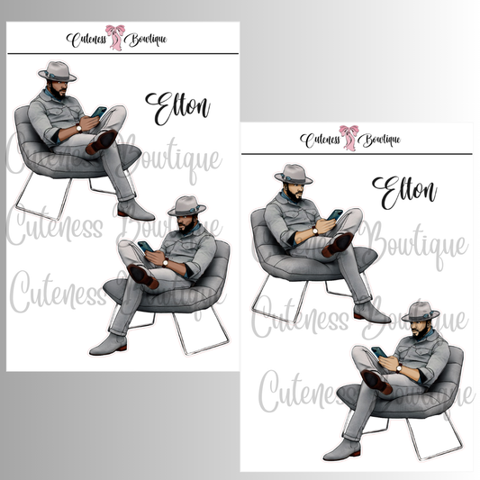 The CUSTOM Cuteness Doll Collection Sticker Sheet | Cuteness Planner Stickers for Agendas, Planners, Notebooks, Dividers | ELTON