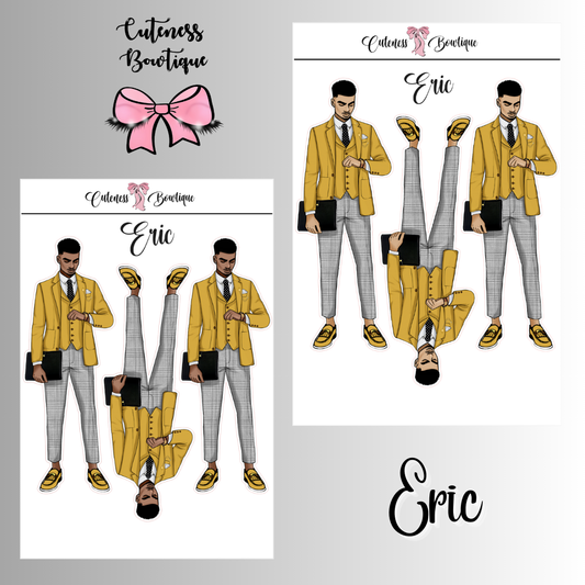 The Cuteness Squad Custom Sticker Sheet | Cuteness Planner Stickers for Agendas, Planners, Notebooks, Dividers | ERIC