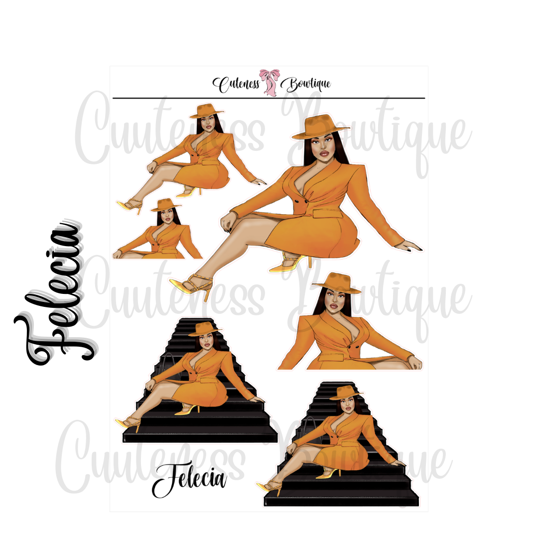 The Cuteness Squad Sticker Sheet | Cuteness Planner Stickers for Agendas, Planners, Notebooks, Dividers | FELECIA