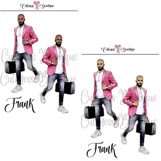 The CUSTOM Cuteness Doll Collection Sticker Sheet | Cuteness Planner Stickers for Agendas, Planners, Notebooks, Dividers | PINK FEST | FRANK