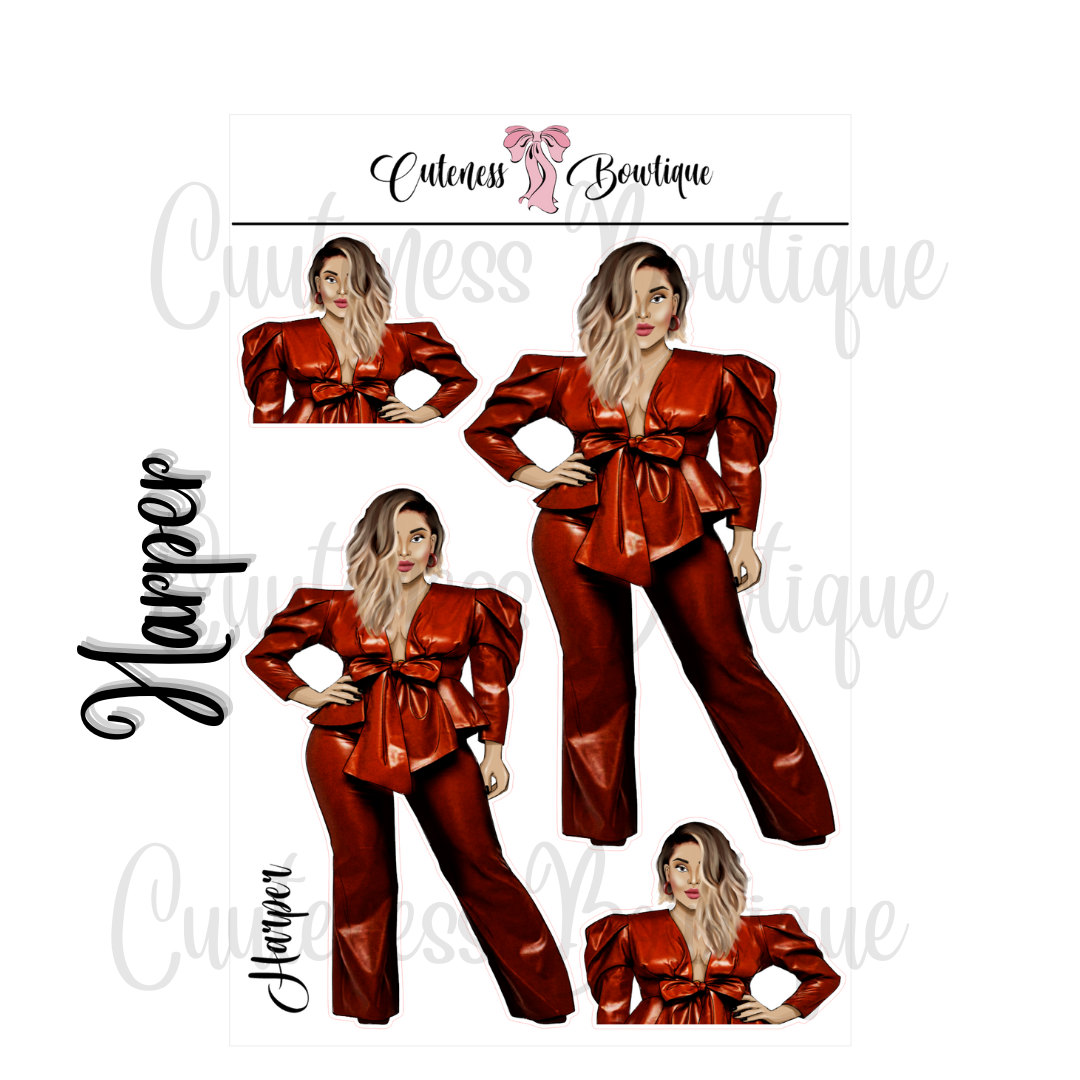 The Cuteness Squad Sticker Sheet | Cuteness Planner Stickers for Agendas, Planners, Notebooks, Dividers | HARPER