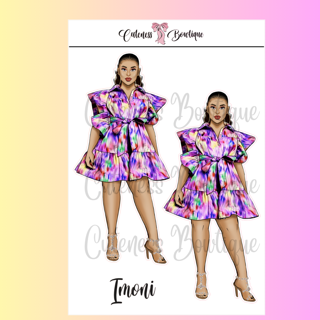 The Cuteness Squad Custom Sticker Sheet | Cuteness Planner Stickers for Agendas, Planners, Notebooks, Dividers | IMONI