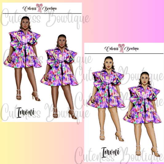 The Cuteness Squad Custom Sticker Sheet | Cuteness Planner Stickers for Agendas, Planners, Notebooks, Dividers | IMONI