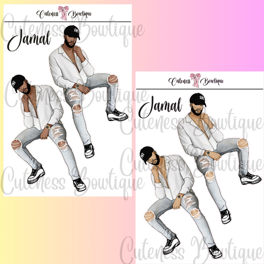 The Cuteness Squad Custom Sticker Sheet | Cuteness Planner Stickers for Agendas, Planners, Notebooks, Dividers | JAMAL