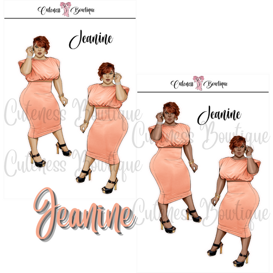 The Cuteness Squad Custom Sticker Sheet | Cuteness Planner Stickers for Agendas, Planners, Notebooks, Dividers | JEANINE