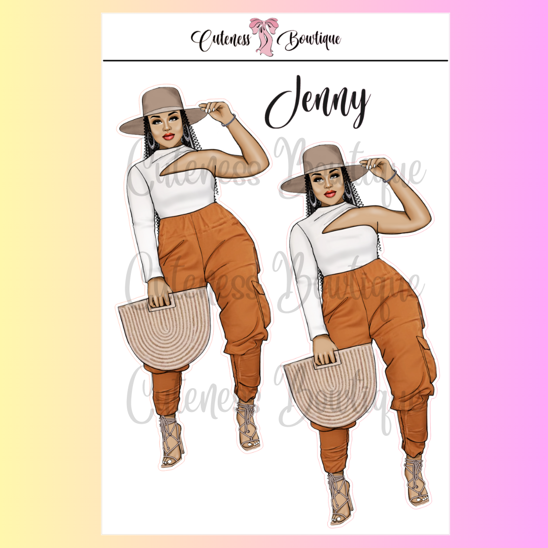 The Cuteness Squad Custom Sticker Sheet | Cuteness Planner Stickers for Agendas, Planners, Notebooks, Dividers | JENNY