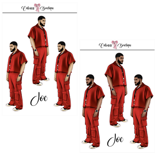 The CUSTOM Cuteness Doll Collection Sticker Sheet | Cuteness Planner Stickers for Agendas, Planners, Notebooks, Dividers | JOC