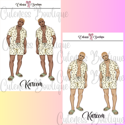 The Cuteness Squad Custom Sticker Sheet | Cuteness Planner Stickers for Agendas, Planners, Notebooks, Dividers | KAREEM