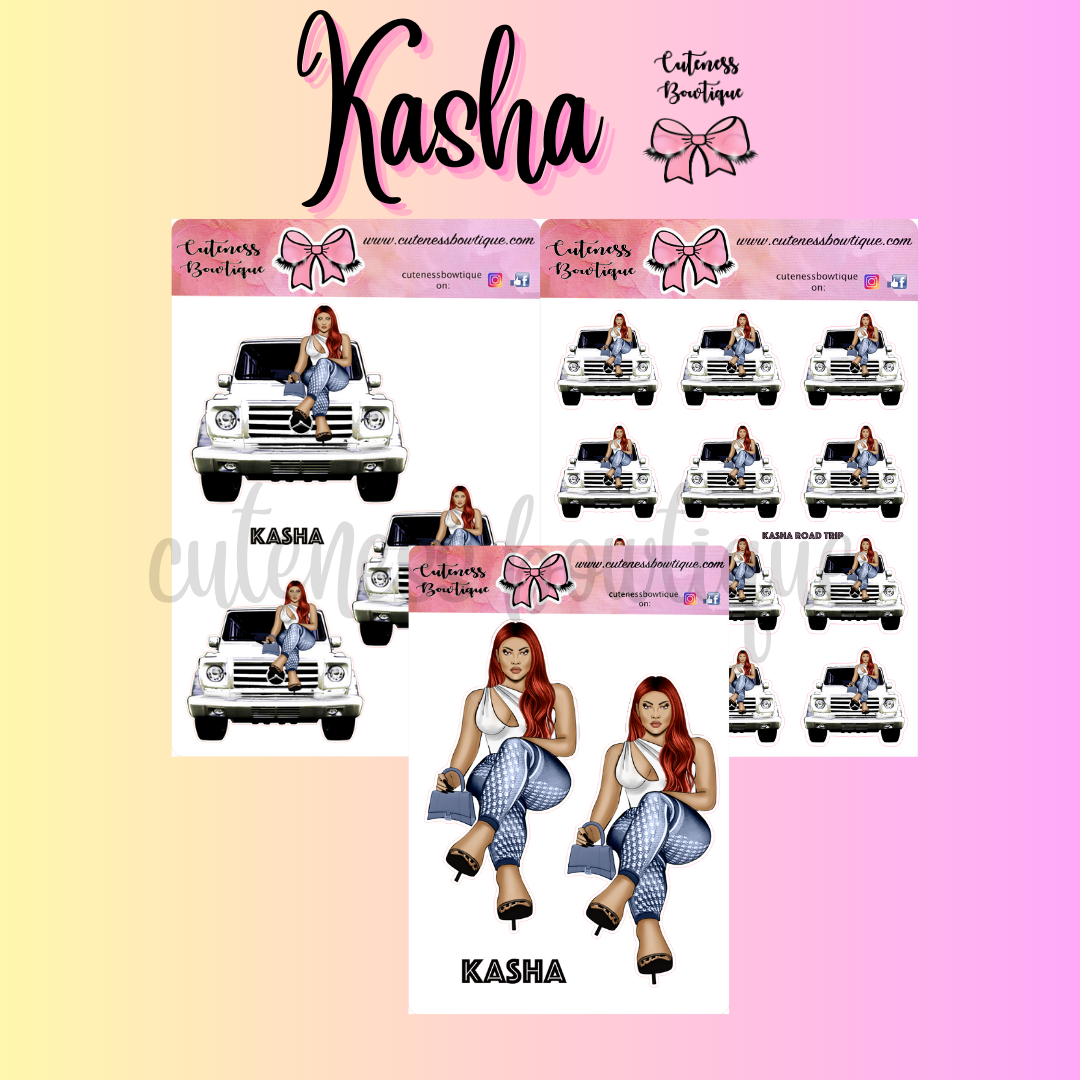 The Cuteness Squad Sticker Sheet | Cuteness Planner Stickers for Agendas, Planners, Notebooks, Dividers | KASHA