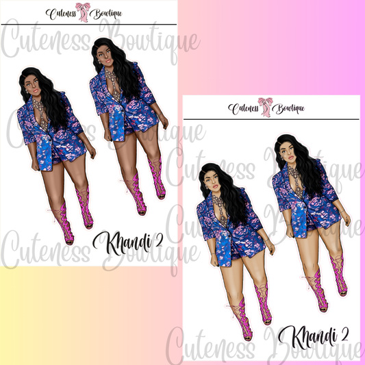 The Cuteness Squad Custom Sticker Sheet | Cuteness Planner Stickers for Agendas, Planners, Notebooks, Dividers | KHANDI