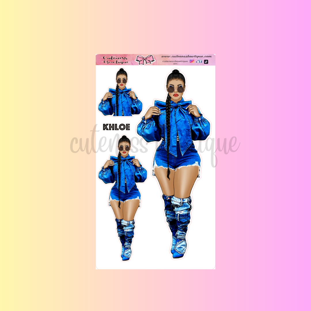 The Cuteness Squad Sticker Sheet | Cuteness Planner Stickers for Agendas, Planners, Notebooks, Dividers | KHLOE