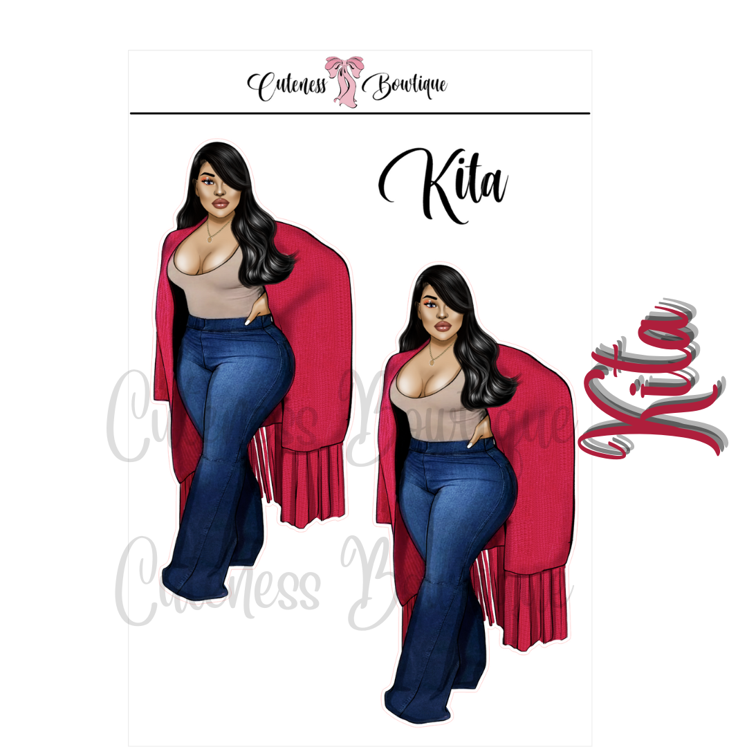 The Cuteness Squad Custom Sticker Sheet | Cuteness Planner Stickers for Agendas, Planners, Notebooks, Dividers | KITA