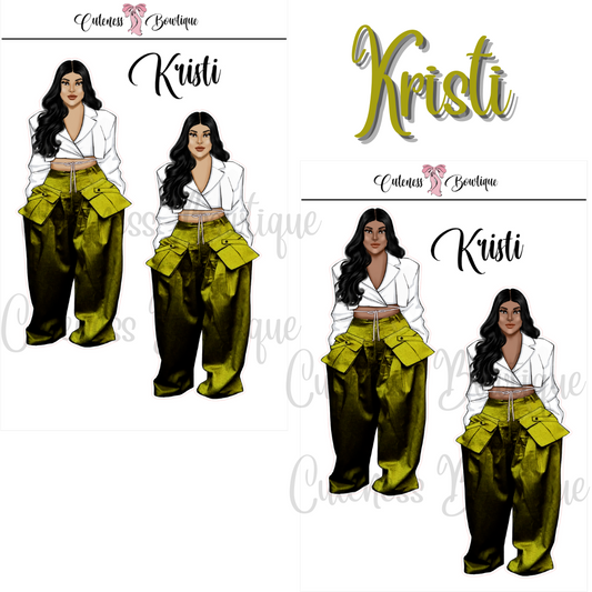 The Cuteness Squad Custom Sticker Sheet | Cuteness Planner Stickers for Agendas, Planners, Notebooks, Dividers | KRISTI