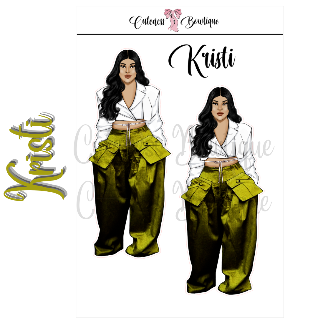 The Cuteness Squad Custom Sticker Sheet | Cuteness Planner Stickers for Agendas, Planners, Notebooks, Dividers | KRISTI