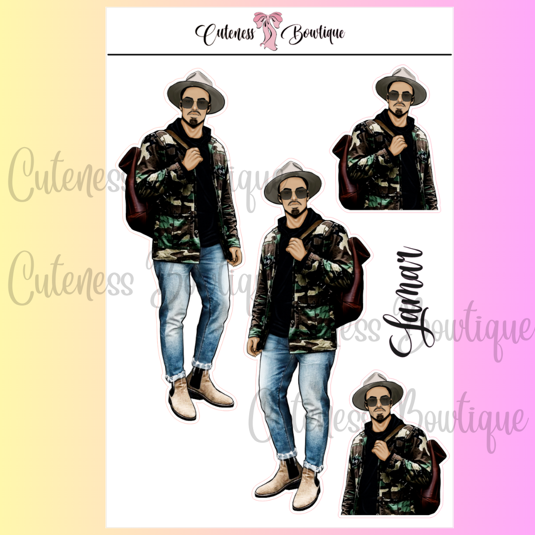 The Cuteness Squad Custom Sticker Sheet | Cuteness Planner Stickers for Agendas, Planners, Notebooks, Dividers | LAMAR